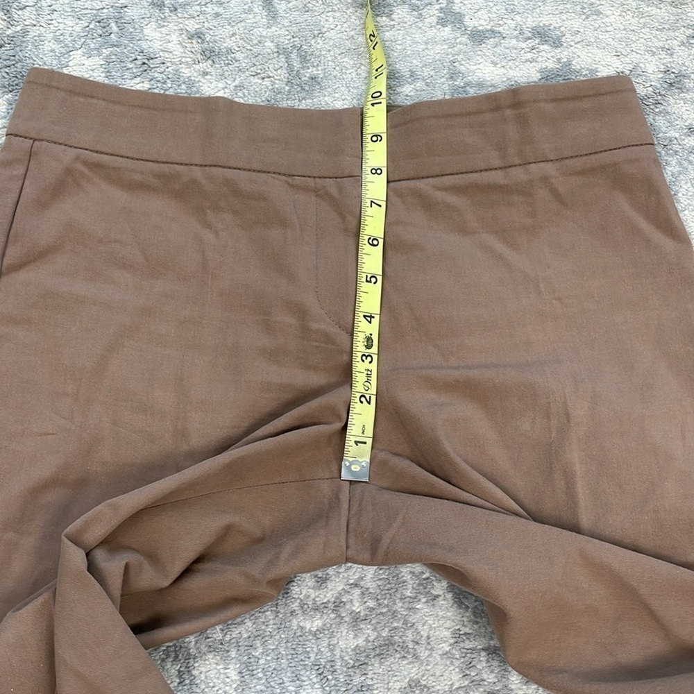 Brunello Cucinelli Brown Straight Leg Trouser Pants Office Career Sz 8 - Picture 6 of 11